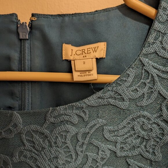 NWOT J.Crew Peacock Blue Cocktail Dress - Picture 5 of 7